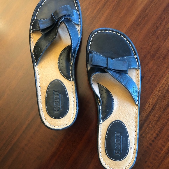 Børn black leather sandals NWOT - Picture 2 of 5